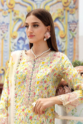 N-604 | 3PC Unstitched Suit Luxury Lawn Vol-06 Rangrez By Ramsha